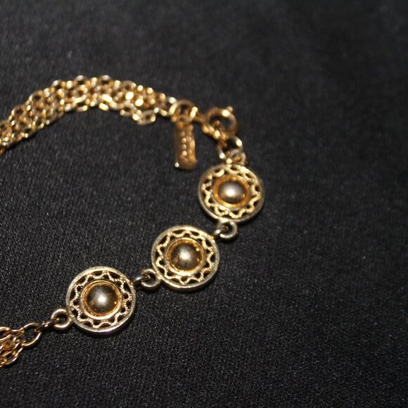 Monet Extra Long Gold Tone Chain Necklace - Picture 5 of 9